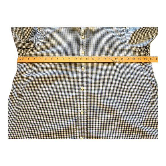 Polo Ralph Lauren Button Up Shirt Mens Large Green Gingham Long Sleeve Classic - Picture 12 of 14